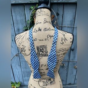 Countess Mara Purple & Blue Checked Bowtie